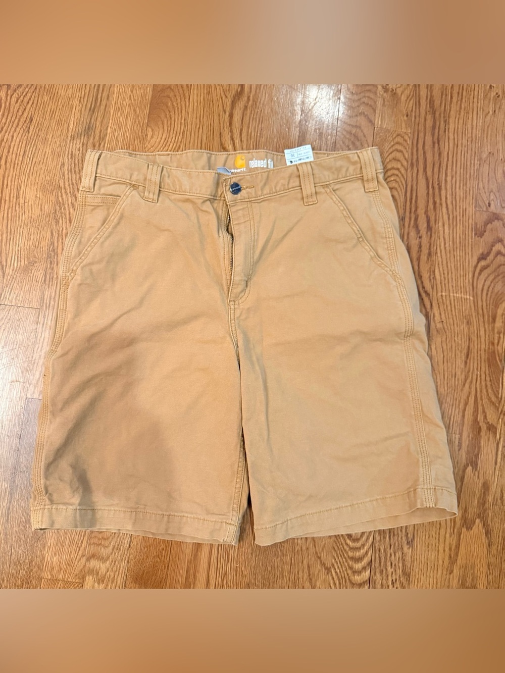 Carhartt Men's Tan Cargo Work Shorts. Size 36